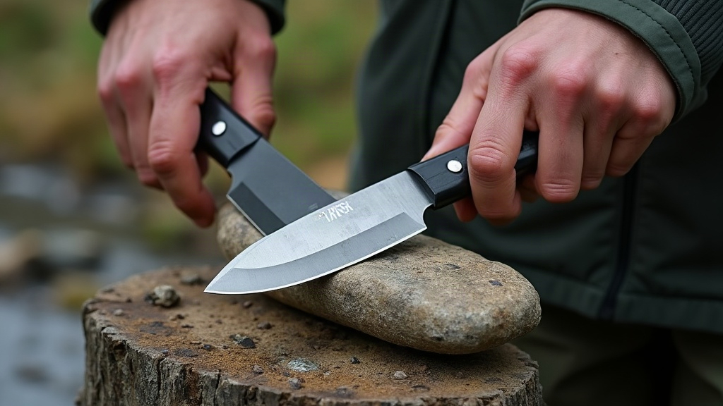 How to Sharpen a Morakniv Companion Using Only a River Rock